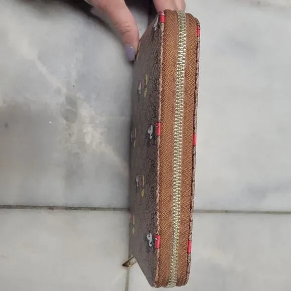 Ladies Long Wallet Disney Mickey Mouse Purse Faux Leather Zipper Rectang… - Picture 6 of 10